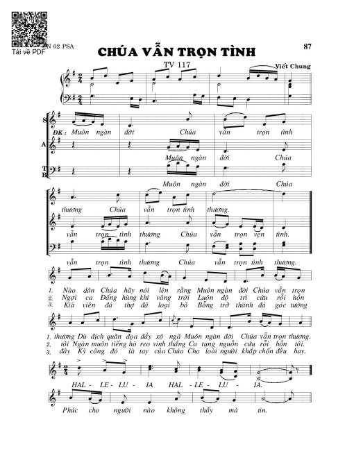 Chúa vẫn trọn tình (Thánh Vịnh 117)