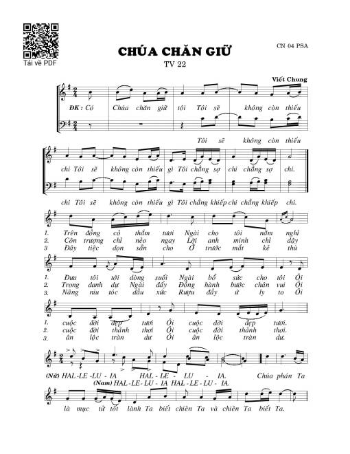 Chúa chăn giữ (Thánh Vịnh 22)