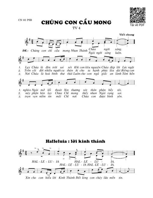 Chúng con cầu mong (Thánh Vịnh 4)