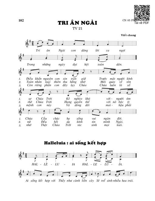 Tri ân Ngài (Thánh Vịnh 21)