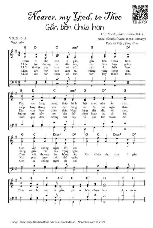 Gần bên Chúa hơn