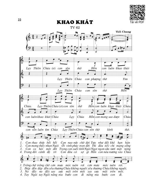 Khao khát 4 bè (Thánh Vịnh 62)