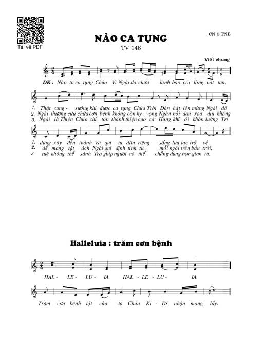 Nào ca tụng (Thánh Vịnh 146)