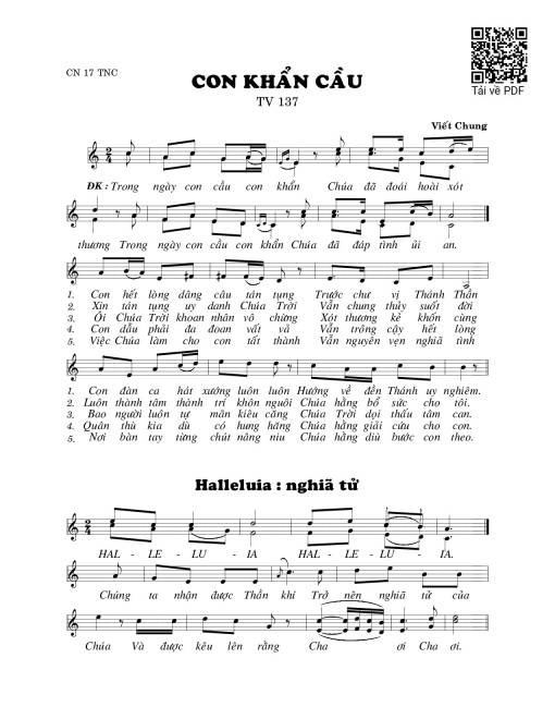 Con khẩn cầu (Thánh Vịnh 137)