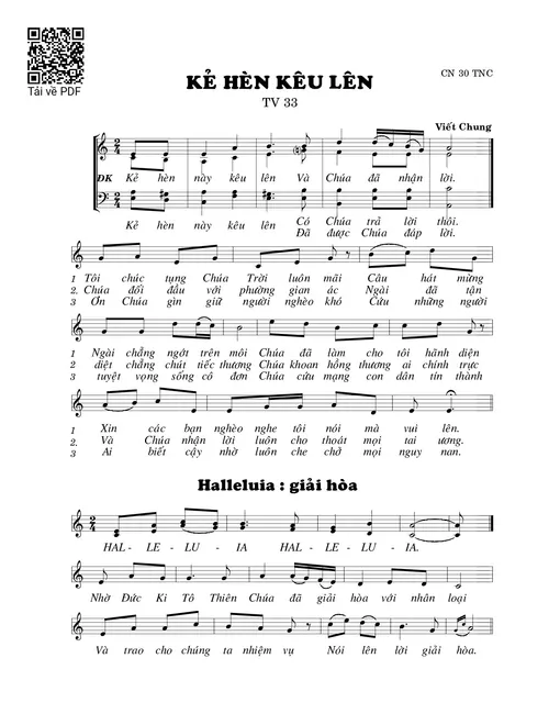 Kẻ hèn kêu lên (Thánh Vịnh 33)