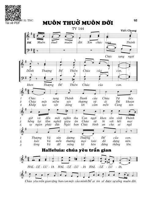 Muôn thuở muôn đời (Thánh Vịnh 144)