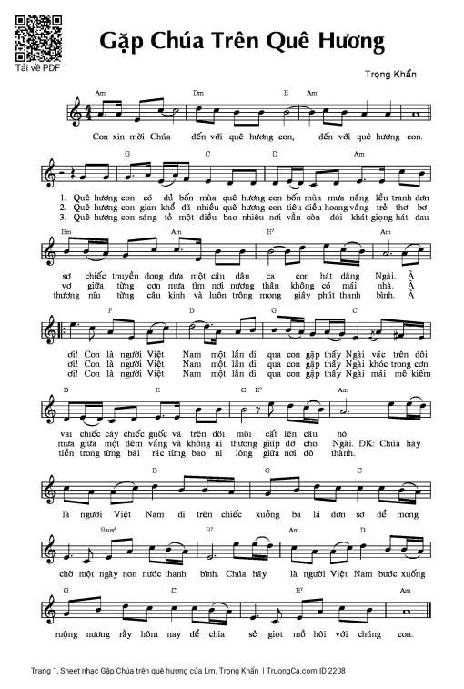 Gặp Chúa trên quê hương