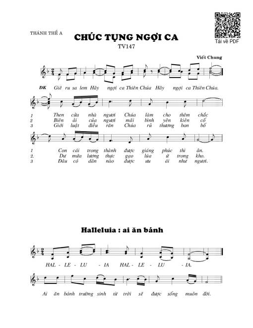 Chúc tụng ngợi ca (Thánh Vịnh 147)