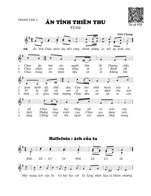 Ân tình thiên thu (Thánh Vịnh 102)