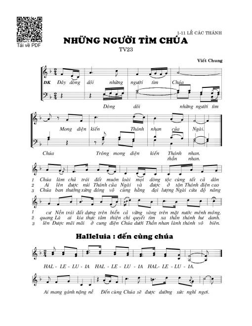 Những người tìm Chúa (Thánh Vịnh 23)