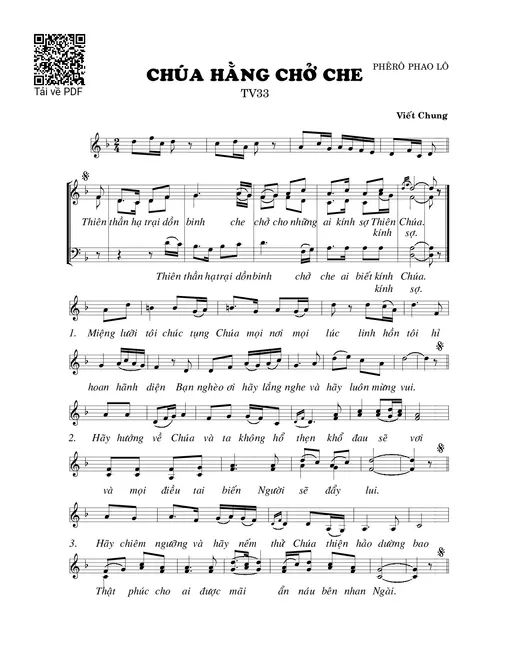 Chúa hằng chở che (Thánh Vịnh 33)