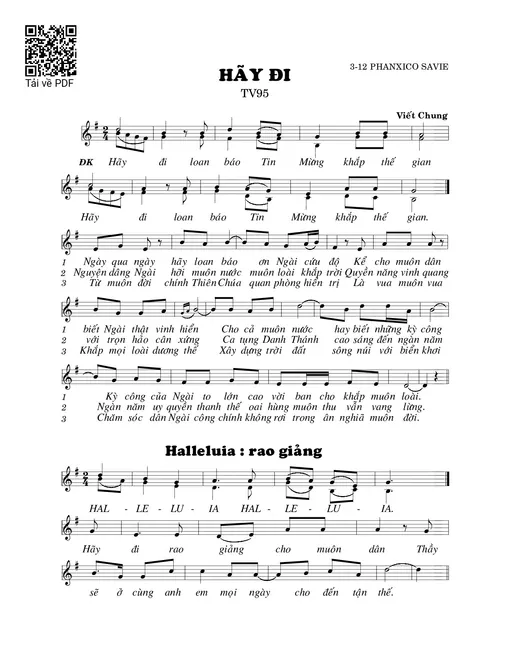 Hãy đi (Thánh Vịnh 95)