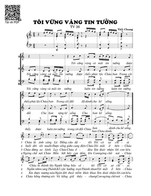 Tôi vững vàng tin tưởng 4 bè