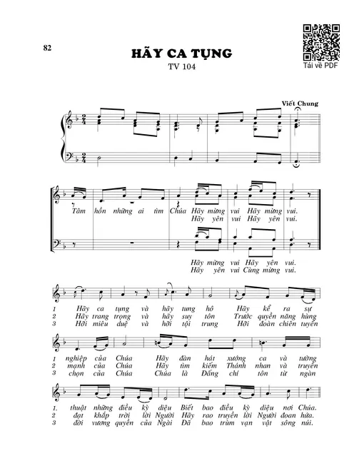 Hãy ca tụng - Viết Chung