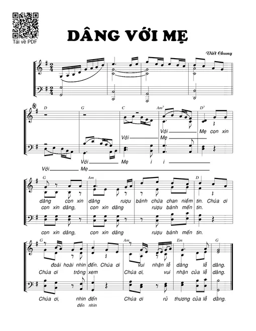 Dâng với Mẹ - Viết Chung