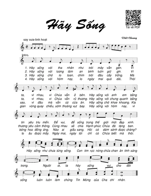 Hãy sống - Viết Chung