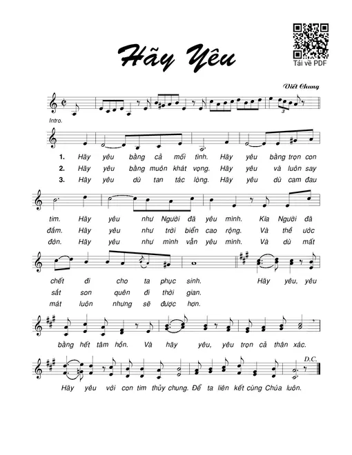 Hãy yêu - Viết Chung