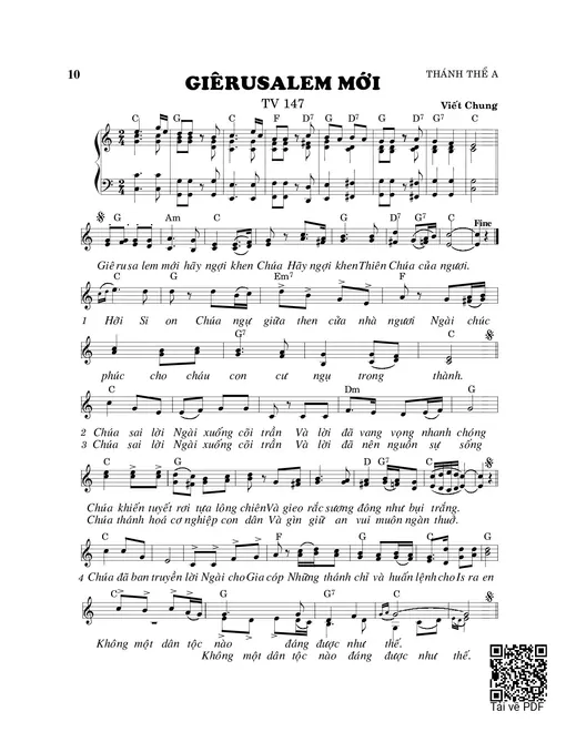 Giêrusalem mới - Viết Chung