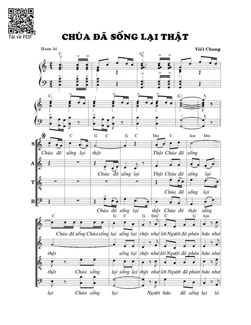 Chúa đã sống lại thật