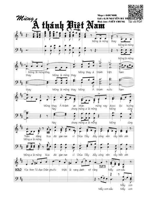 Mừng Á Thánh Việt Nam