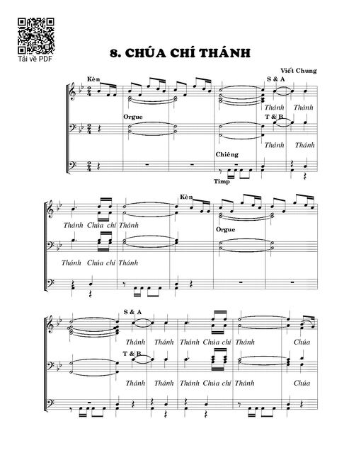 Chúa chí thánh - Viết Chung