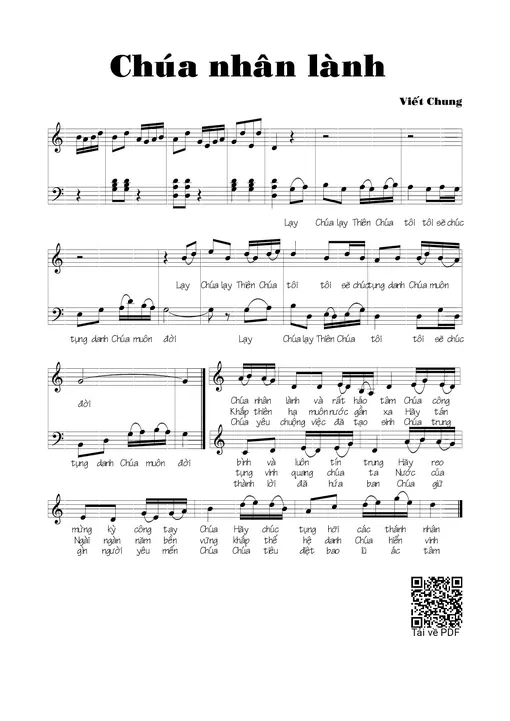 Chúa nhân lành - Viết Chung