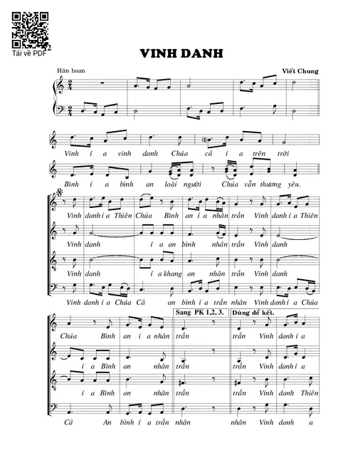 Vinh danh - Viết Chung