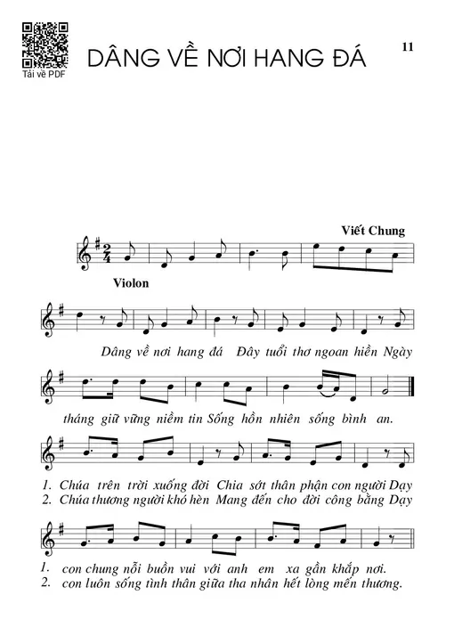 Dâng về nơi hang đá