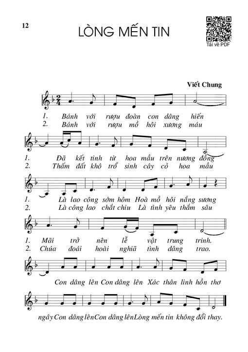 Lòng mến tin - Viết Chung