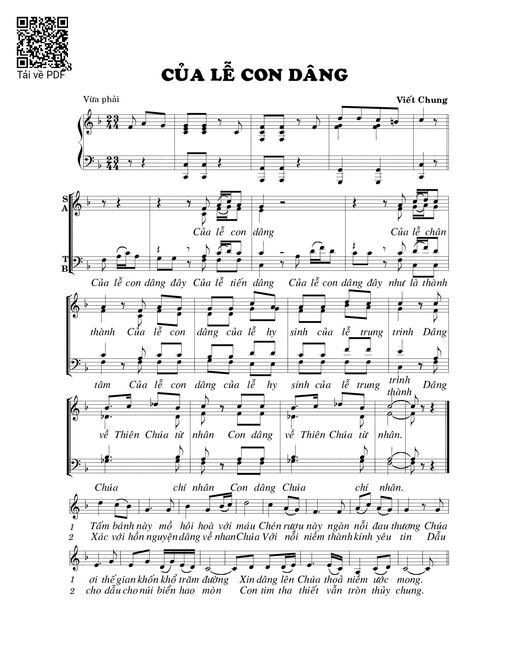 Của lễ con dâng