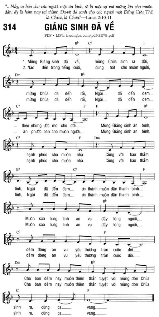 Giáng sinh đã về (Feliz Navidad)