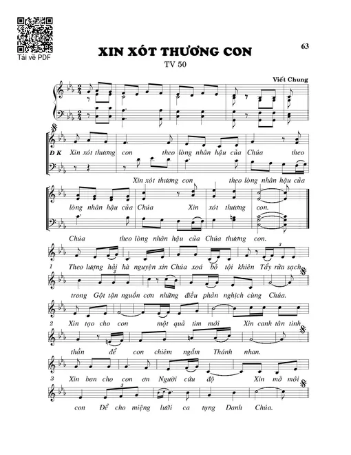 Xin xót thương con (Thánh Vịnh 50)