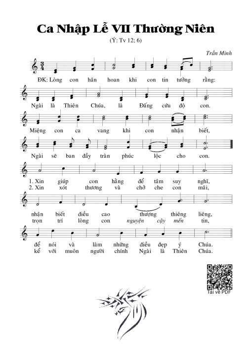 Thánh Vịnh 12, Nhập Lễ 7 Thường Niên