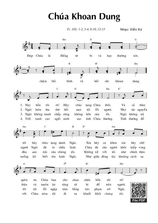 Thánh Vịnh 102, Chúa Khoan Dung