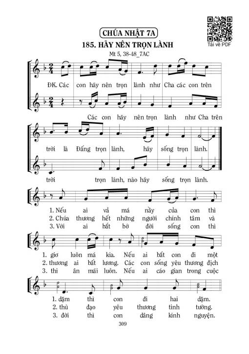 Sheet nhạc PDF bài Hãy Nên Trọn Lành