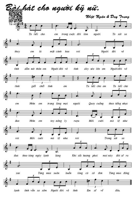 Bài Hát Cho Người Kỹ Nữ