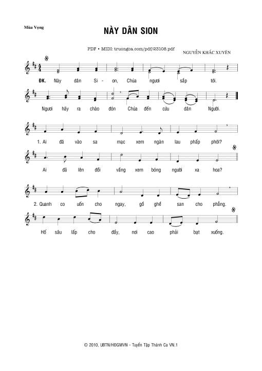 Này Dân Sion - Nguyễn Khắc Xuyên