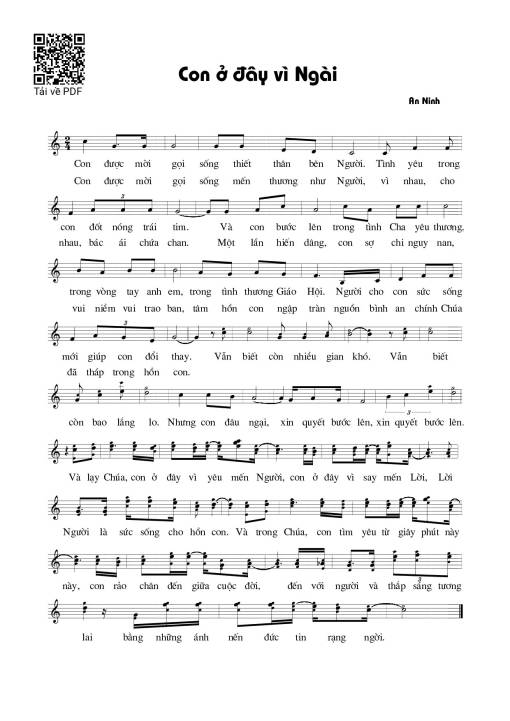 Con Ở Đây Vì Ngài