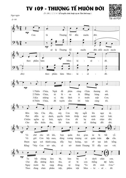 Thượng Tế muôn đời (Thánh Vịnh 109)