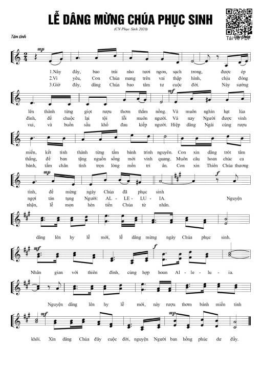 Lễ dâng mừng Chúa Phục Sinh