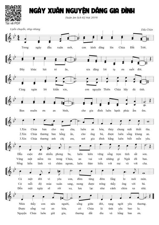 Ngày xuân nguyện dâng gia đình