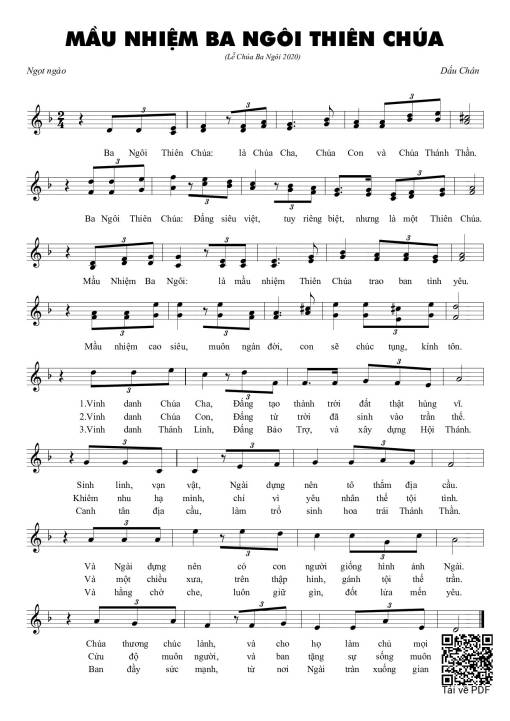 Mầu nhiệm Ba Ngôi Thiên Chúa