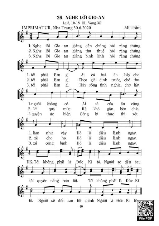 Nghe Lời Gio-An - Mi Trầm