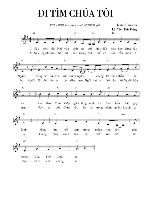 Đi tìm Chúa tôi - Jester Hairston