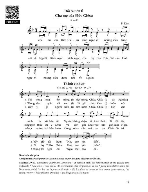 Đối Ca Tiến Lễ (Lễ Thánh Gia)