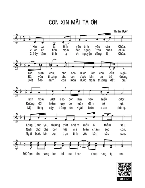 Con Xin Mãi Tạ Ơn