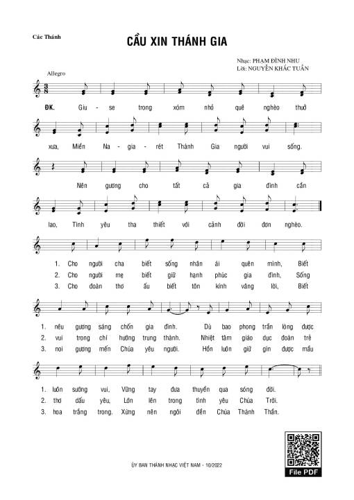 Cầu Xin Thánh Gia