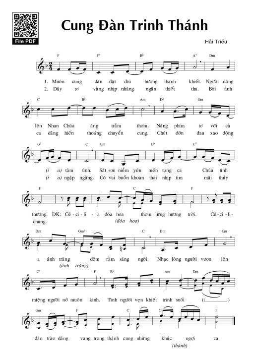 Cung Đàn Trinh Thánh