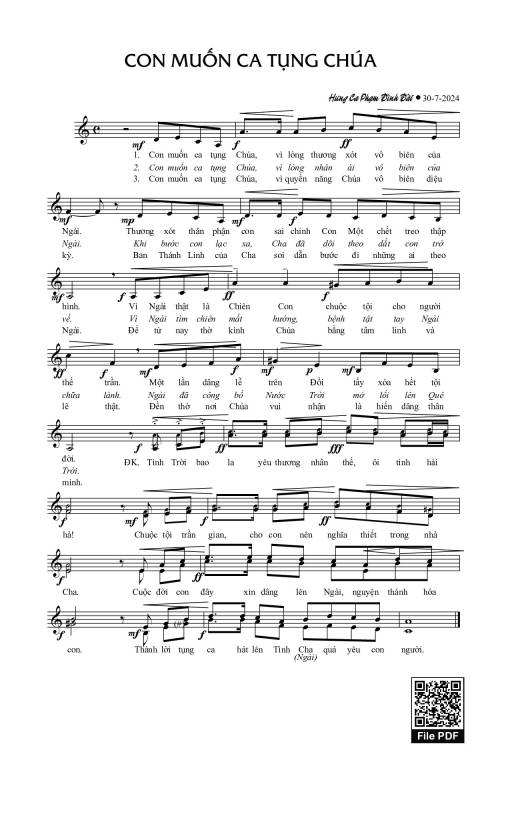 Con Muốn Ca Tụng Chúa