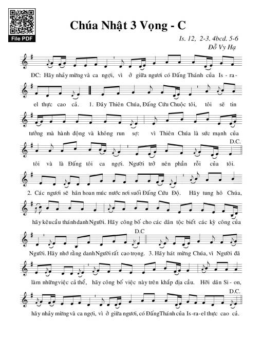 Chúa Nhật 3C Mùa Vọng